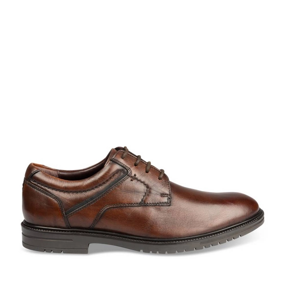 Derbies BROWN DENIM SIDE LEATHER