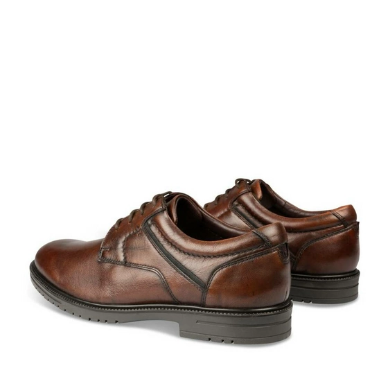 Derbies BROWN DENIM SIDE LEATHER