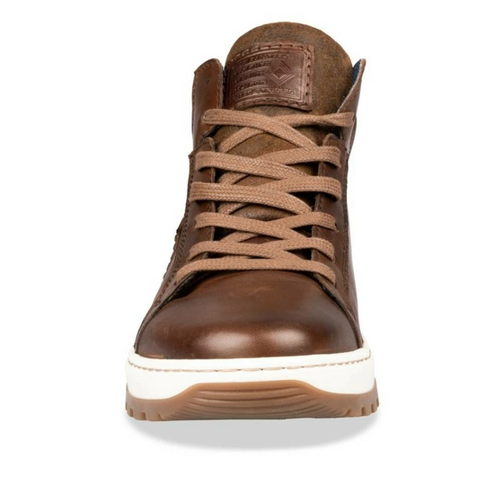 Sneakers BROWN DENIM SIDE LEATHER