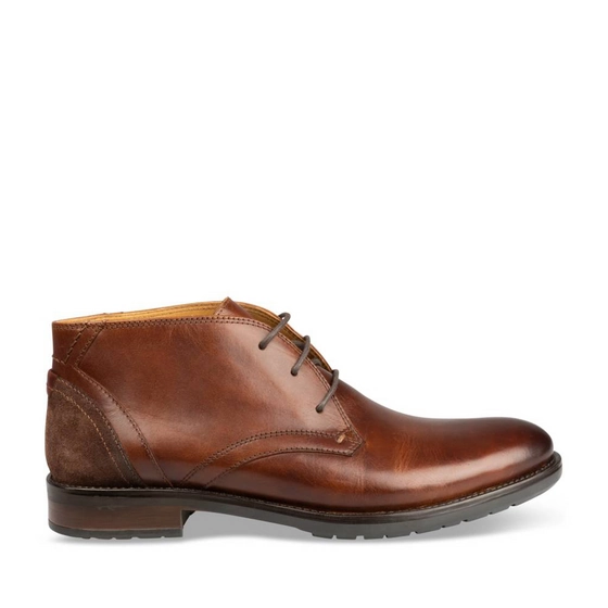 Ankle boots COGNAC B-BLAKE CUIR