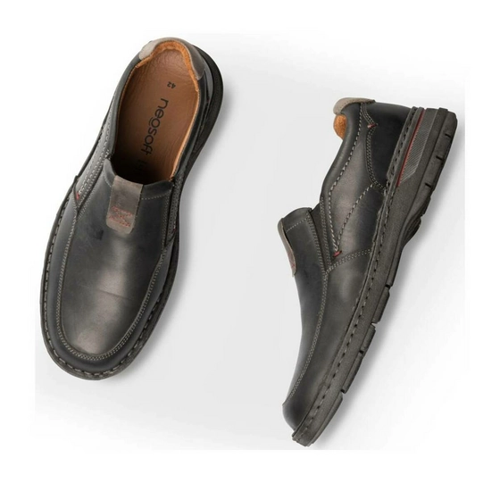 Moccasins BLACK NEOSOFT MEN LEATHER