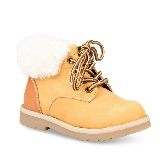 Ankle boots YELLOW FREEMOUSS BOY CUIR