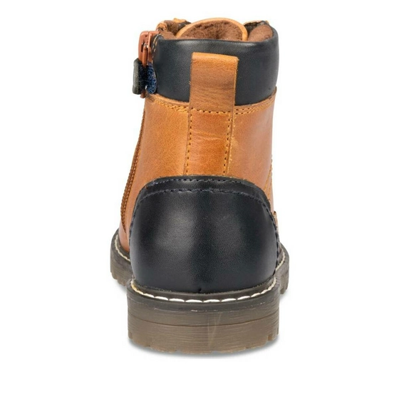 Bottines COGNAC CHARLIE & FRIENDS CUIR