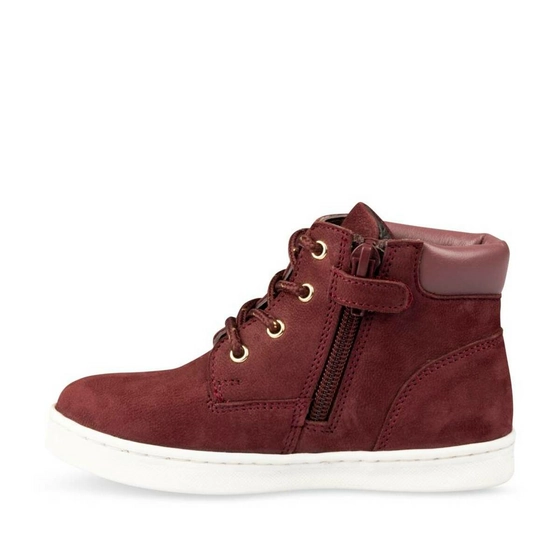 Ankle boots BURGUNDY NINI & GIRLS CUIR