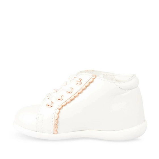 Ankle boots WHITE FREEMOUSS GIRL CUIR