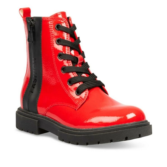 Ankle boots RED LOVELY SKULL