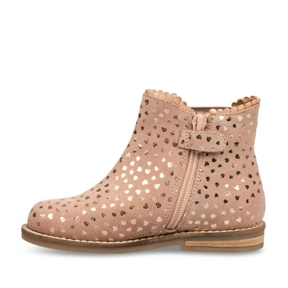 Bottines ROSE PALE NINI & GIRLS CUIR