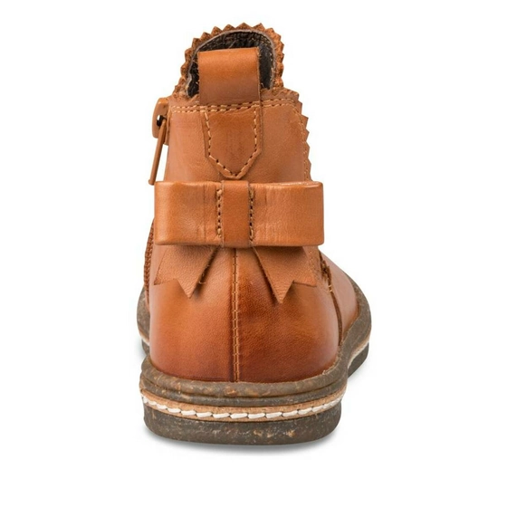 Ankle boots COGNAC NINI & GIRLS CUIR