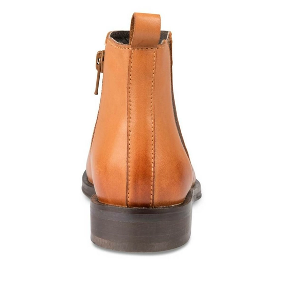 Bottines COGNAC LOVELY SKULL CUIR