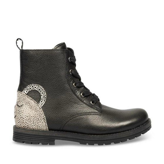 Bottines NOIR LOVELY SKULL CUIR