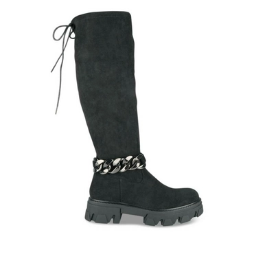 Thigh-High Boots BLACK MERRY SCOTT