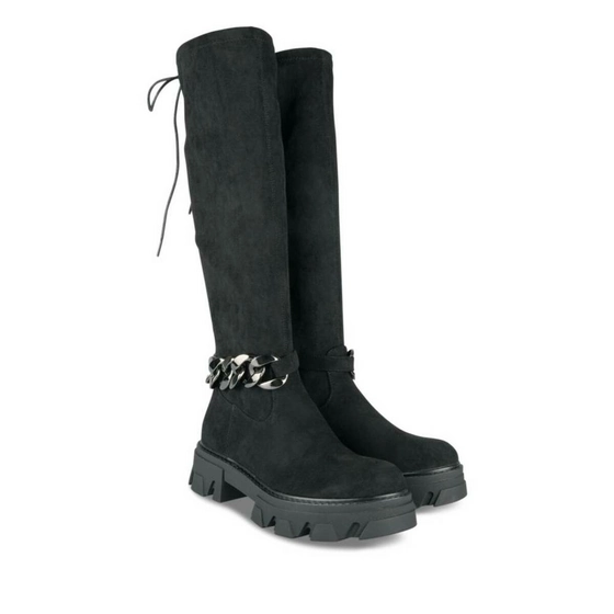 Thigh-High Boots BLACK MERRY SCOTT