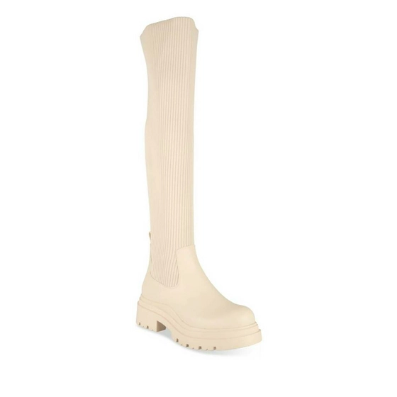 Thigh-High Boots BEIGE MERRY SCOTT