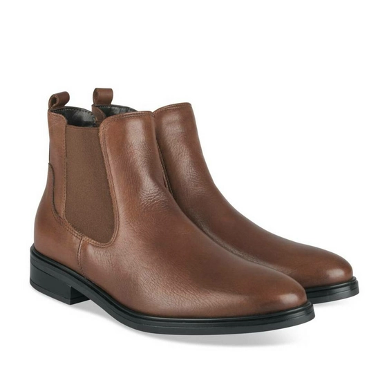 Bottines COGNAC MEGIS ELEGANT