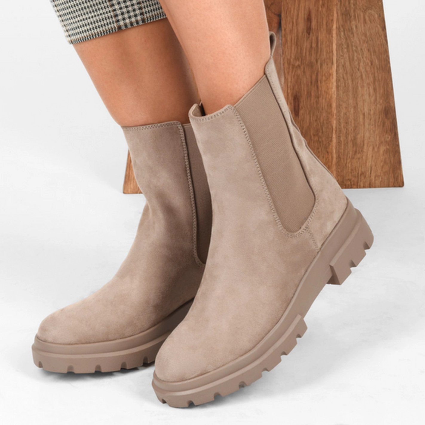 Ankle boots BEIGE MERRY SCOTT