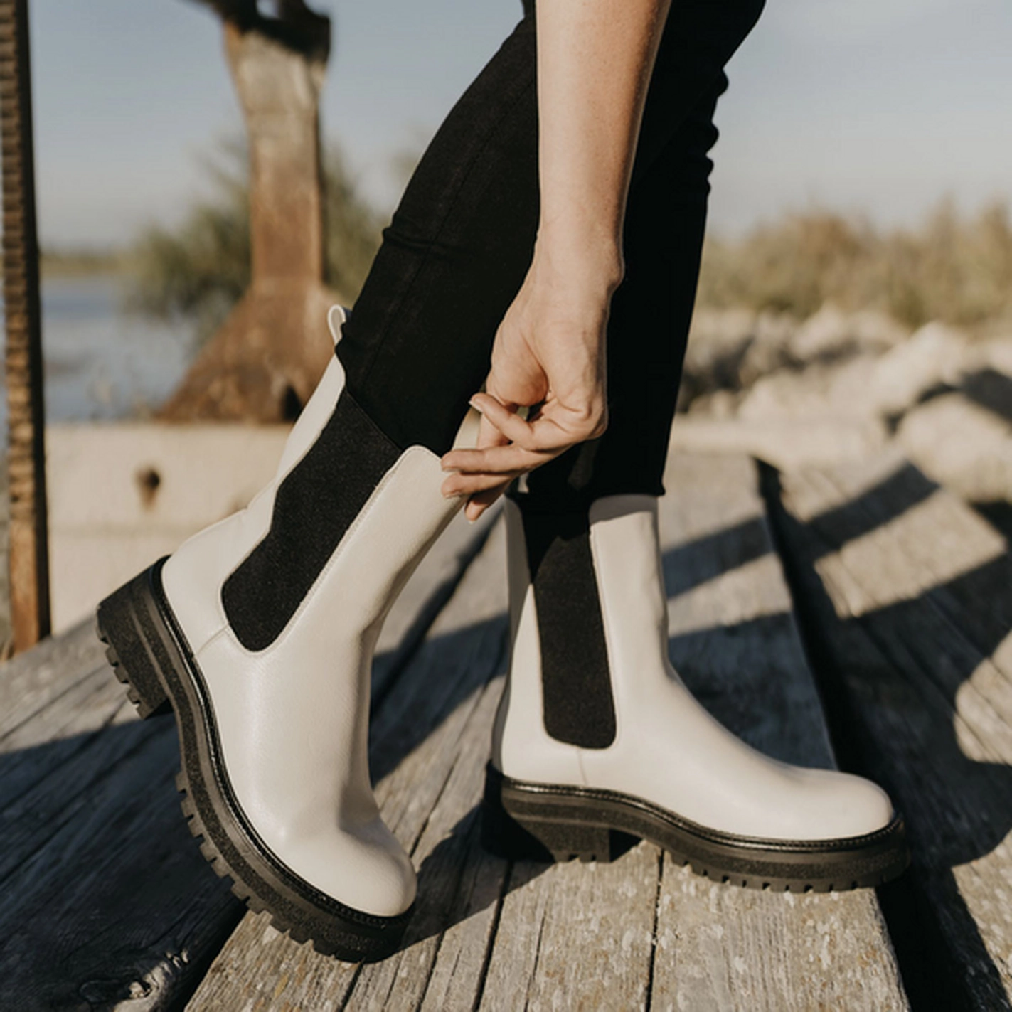 Ankle boots BEIGE MERRY SCOTT