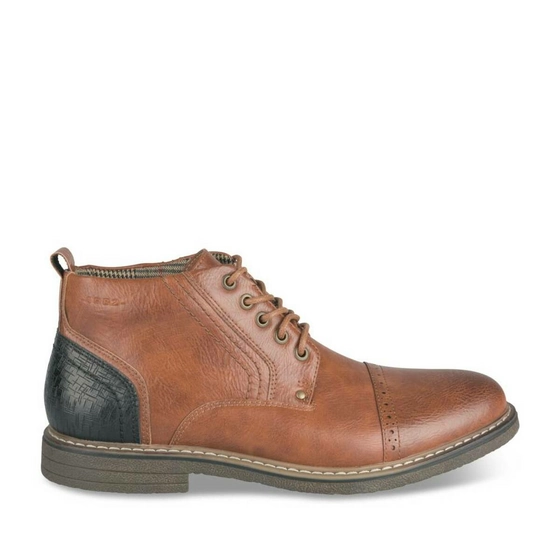 Bottines COGNAC DENIM SIDE