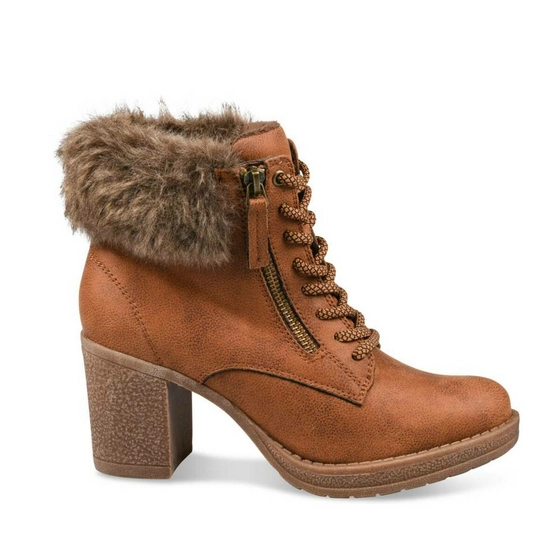 Ankle boots COGNAC ANGELA THOMPSON