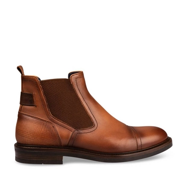 Ankle boots COGNAC B-BLAKE CUIR