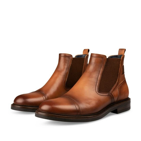 Ankle boots COGNAC B-BLAKE CUIR