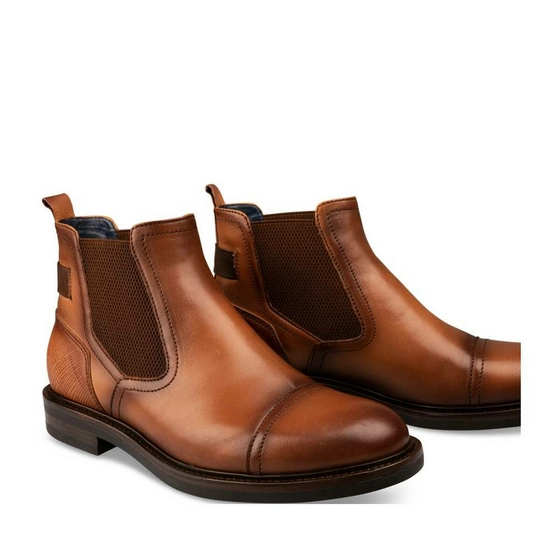 Ankle boots COGNAC B-BLAKE CUIR