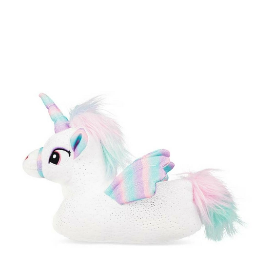 Plush slippers unicorn WHITE LOVELY SKULL