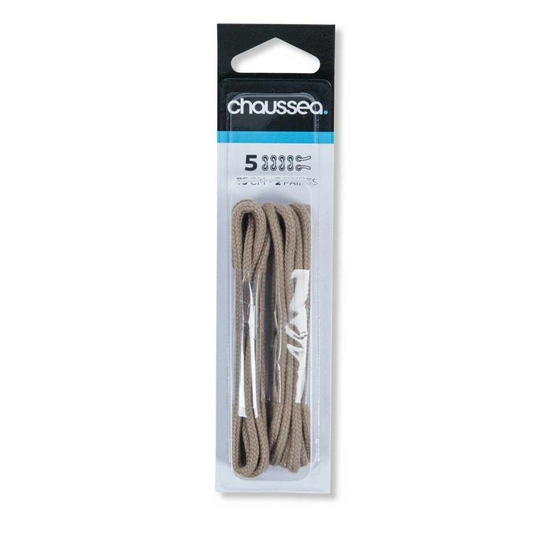 Cord laces 75 cm beige CHAUSSEA