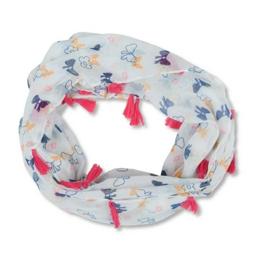 Snood WHITE LOVELY SKULL