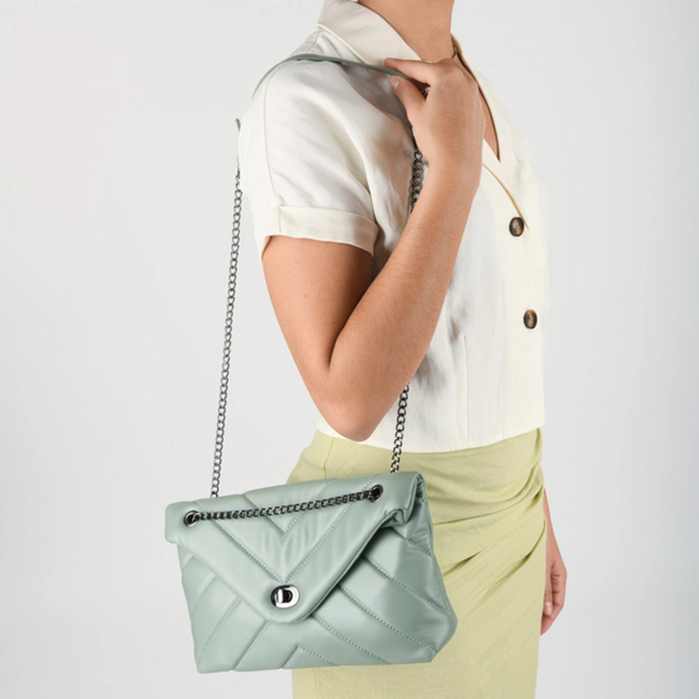 Handbag GREEN MERRY SCOTT