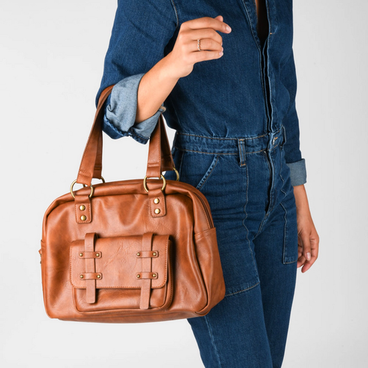 Handbag BROWN PHILOV