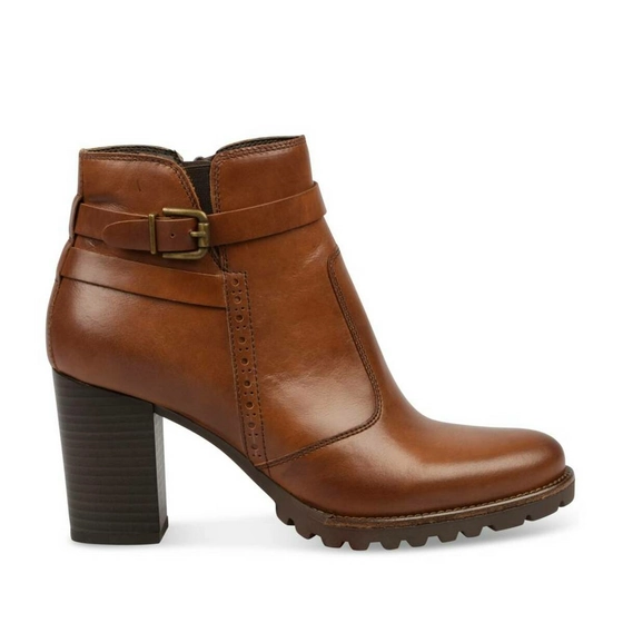 Bottines COGNAC MEGIS ELEGANT