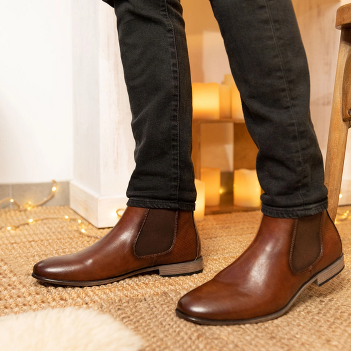 Bottines COGNAC B-BLAKE