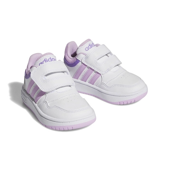 Baskets BLANC ADIDAS HOOPS