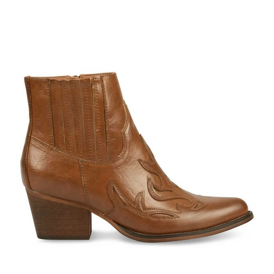 Ankle boots COGNAC ANGELA THOMPSON