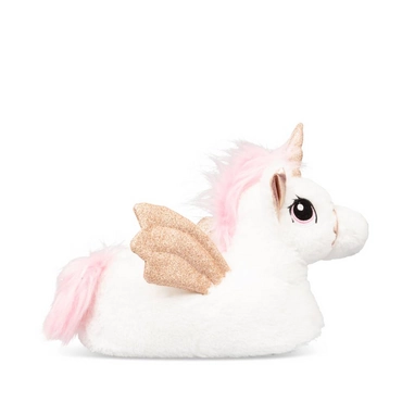 Plush slippers unicorn WHITE MERRY SCOTT