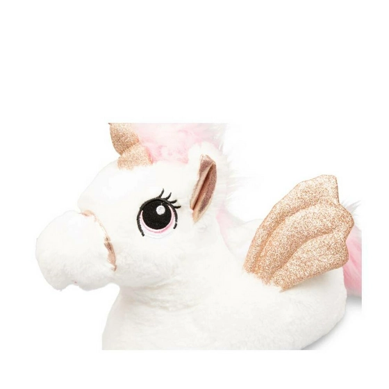 Plush slippers unicorn WHITE MERRY SCOTT