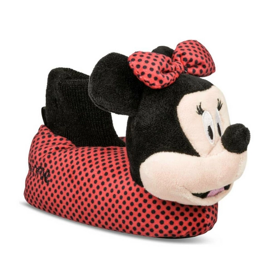 Plush slippers RED MINNIE