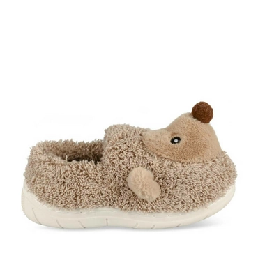 Chaussons peluche hérisson MARRON CHARLIE & FRIENDS