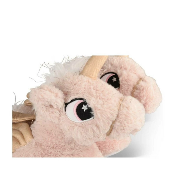 Chaussons peluche licorne ROSE MERRY SCOTT