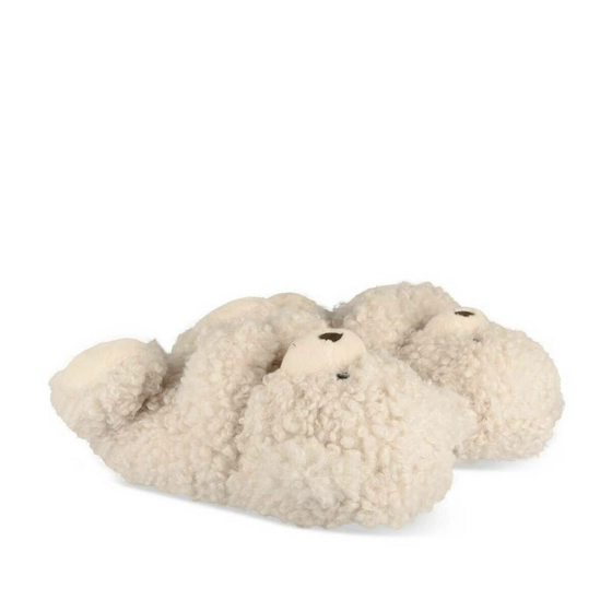 Chaussons peluche ourson BEIGE MERRY SCOTT