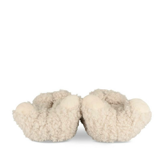 Chaussons peluche ourson BEIGE MERRY SCOTT