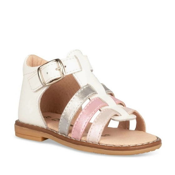 Sandals WHITE FREEMOUSS GIRL CUIR