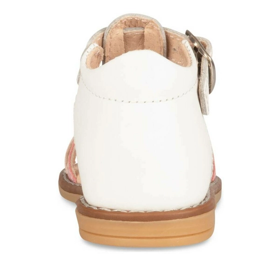 Sandals WHITE FREEMOUSS GIRL CUIR