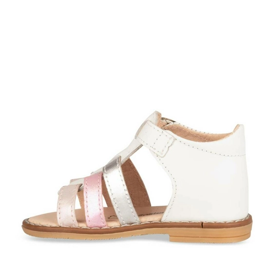 Sandals WHITE FREEMOUSS GIRL CUIR