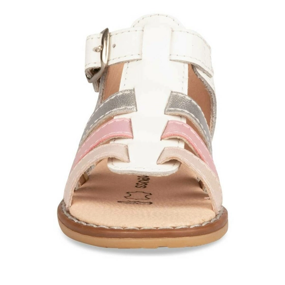 Sandals WHITE FREEMOUSS GIRL CUIR