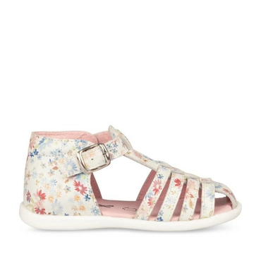 Sandals WHITE NINI & GIRLS CUIR