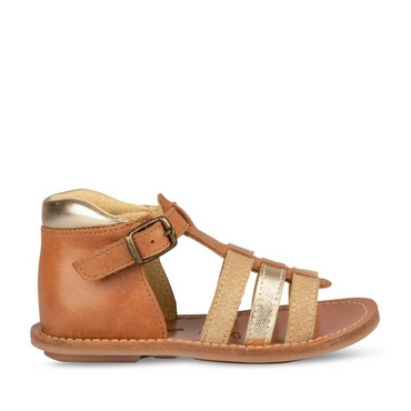 Sandales COGNAC NINI & GIRLS CUIR