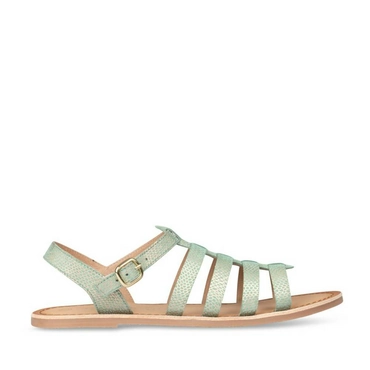 Sandals GREEN LOVELY SKULL CUIR