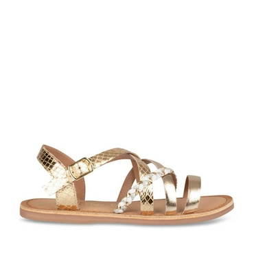 Sandals GOLD LOVELY SKULL LEATHER