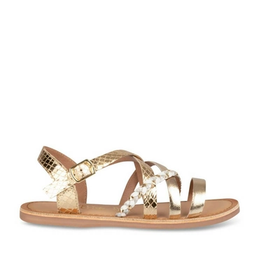 Sandals GOLD LOVELY SKULL LEATHER